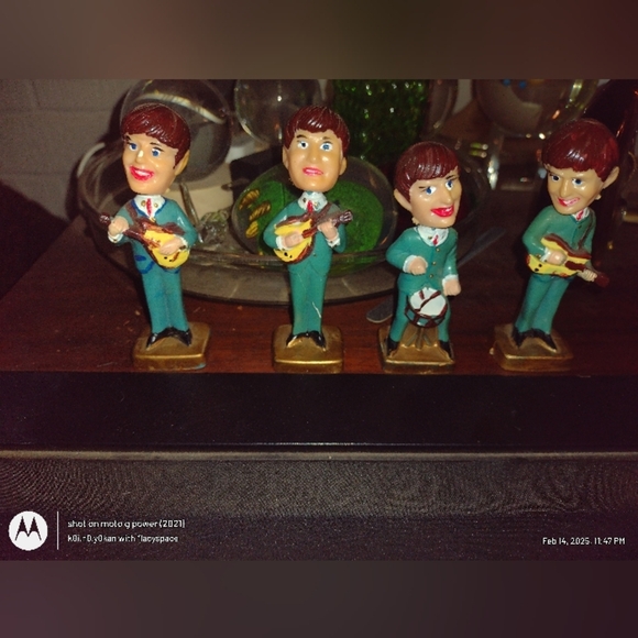 BEATLES BOBBLE HEAD 4" FIGURES MADE IN HONG KONG 1960'S - Picture 4 of 13